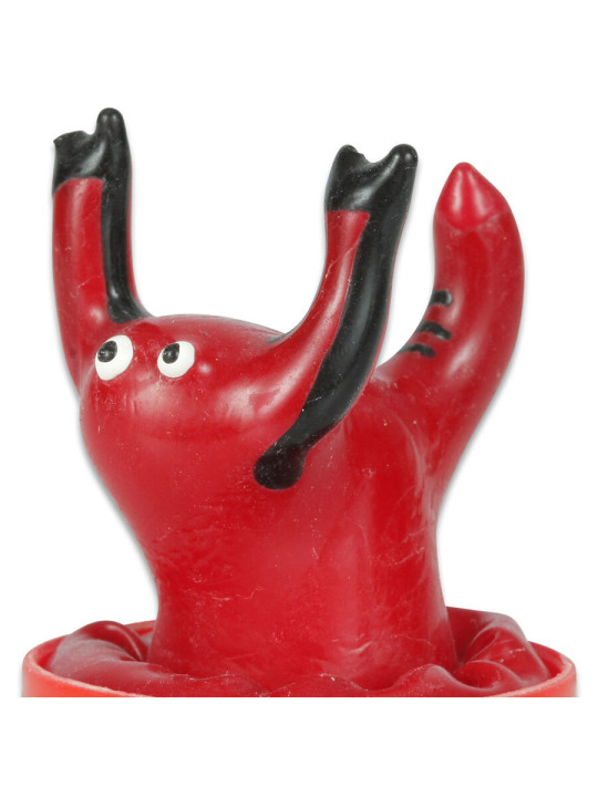 CONDOMERIE - PRESERVATIVO DECORATIVO PINTADO A MANO ESCORPIO ROJO