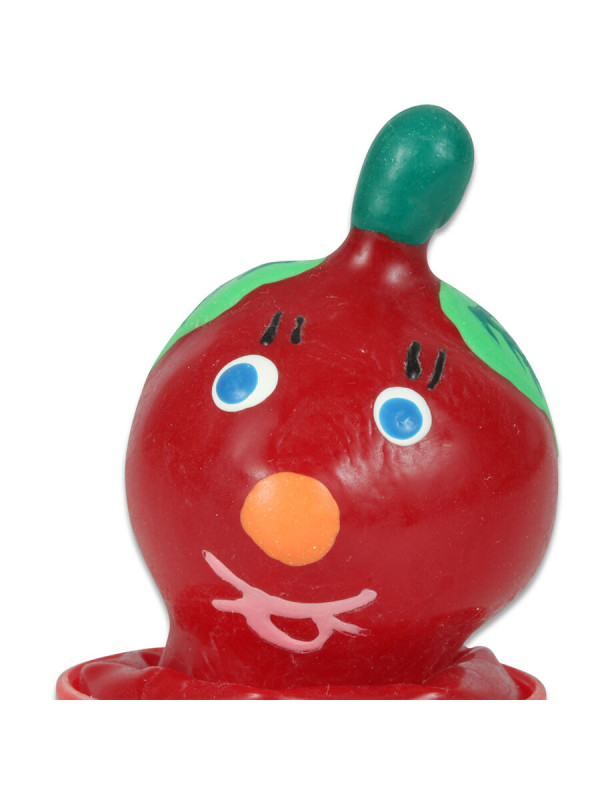 CONDOMERIE - PRESERVATIVO DECORATIVO PINTADO A MANO TOMATE