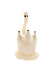 CONDOMERIE - PRESERVATIVO DECORATIVO PINTADO A MANO CISNE