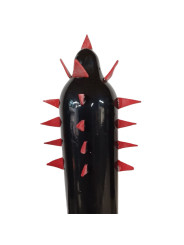 CONDOMERIE - PRESERVATIVO DECORATIVO PINTADO A MANO CACTUS NEGRO XL