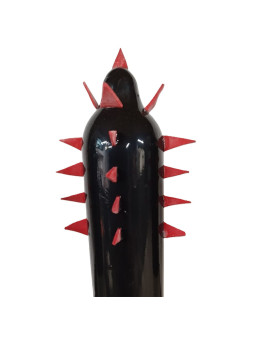 CONDOMERIE - PRESERVATIVO DECORATIVO PINTADO A MANO CACTUS NEGRO XL