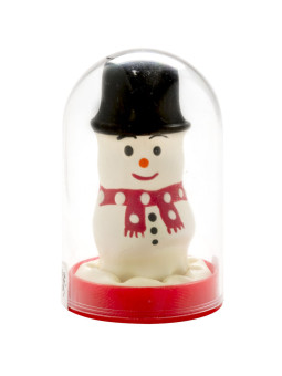 CONDOMERIE - PRESERVATIVO DECORATIVO PINTADO A MANO MUÑECO DE NIEVE