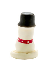 CONDOMERIE - PRESERVATIVO DECORATIVO PINTADO A MANO MUÑECO DE NIEVE