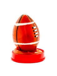 CONDOMERIE - PRESERVATIVO DECORATIVO PINTADO A MANO PELOTA DE RUGBY
