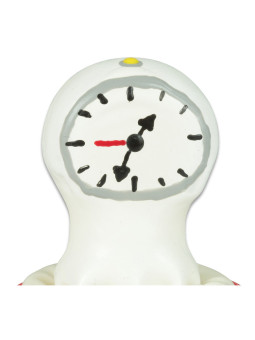 CONDOMERIE - PRESERVATIVO DECORATIVO PINTADO A MANO RELOJ