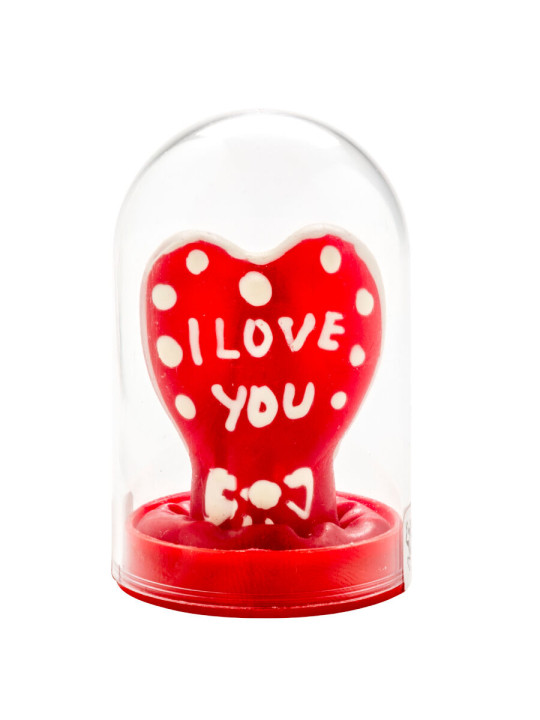 CONDOMERIE - PRESERVATIVO DECORATIVO PINTADO A MANO CORAZÓN - TE AMO MODELO 1