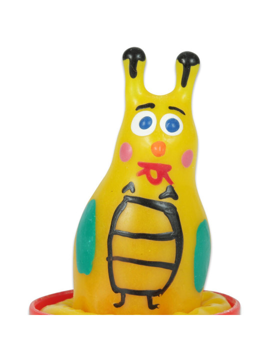 CONDOMERIE - PRESERVATIVO DECORATIVO PINTADO A MANO ABEJA