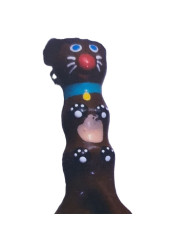 CONDOMERIE - PRESERVATIVO DECORATIVO PINTADO A MANO PERRO SALCHICHA MARRÓN XL
