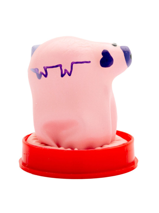 CONDOMERIE - PRESERVATIVO DECORATIVO PINTADO A MANO CERDO PEQUEÑO