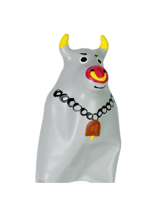 CONDOMERIE - PRESERVATIVO DECORATIVO PINTADO A MANO TORO GRIS MODELO XL