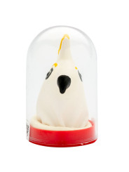 CONDOMERIE - PRESERVATIVO DECORATIVO PINTADO A MANO LORO BLANCO