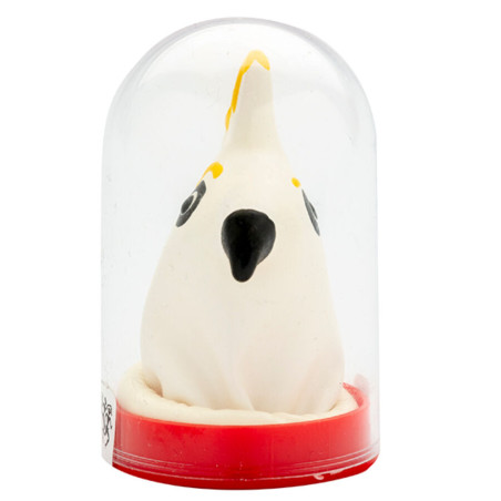 CONDOMERIE - PRESERVATIVO DECORATIVO PINTADO A MANO LORO BLANCO
