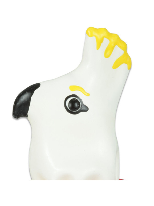 CONDOMERIE - PRESERVATIVO DECORATIVO PINTADO A MANO LORO BLANCO