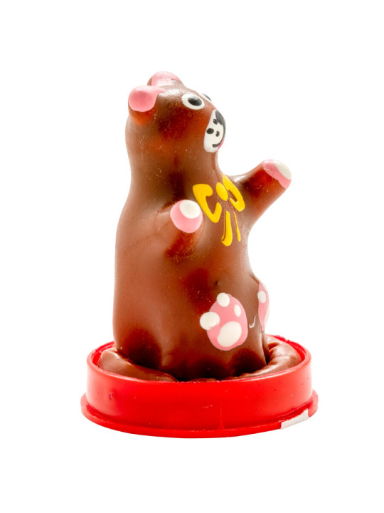 CONDOMERIE - PRESERVATIVO DECORATIVO PINTADO A MANO OSO DE PELUCHE