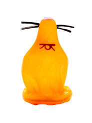 CONDOMERIE - PRESERVATIVO DECORATIVO PINTADO A MANO ZORRO PEGADO