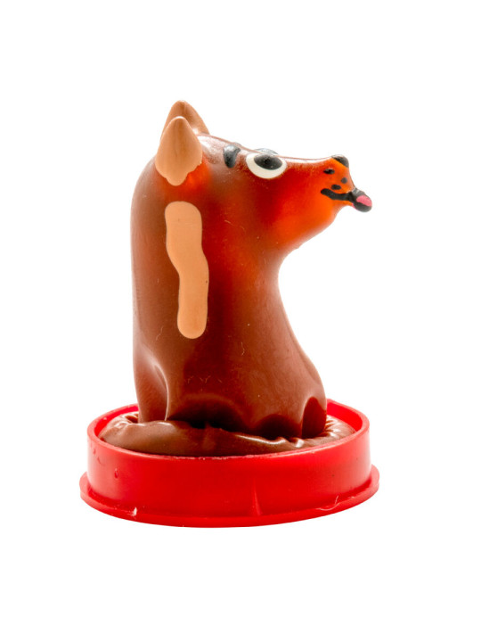 CONDOMERIE - PRESERVATIVO DECORATIVO PINTADO A MANO PERRO
