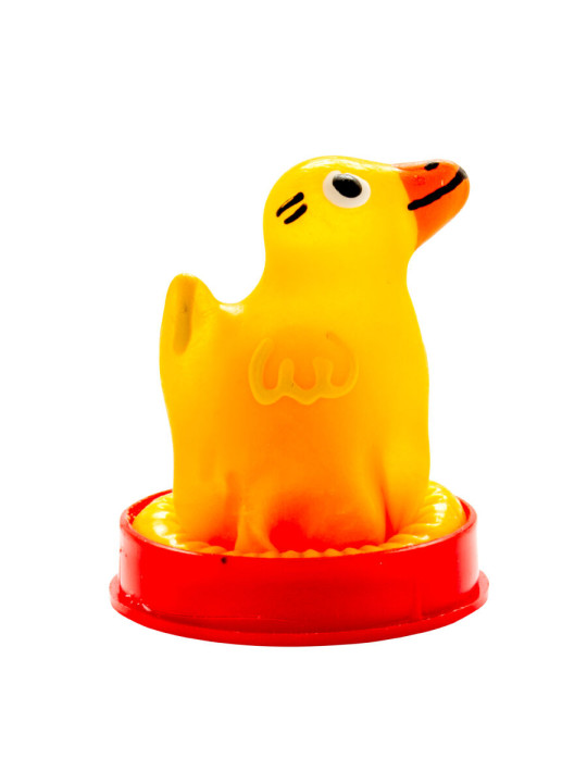 CONDOMERIE - PRESERVATIVO DECORATIVO PINTADO A MANO PATO