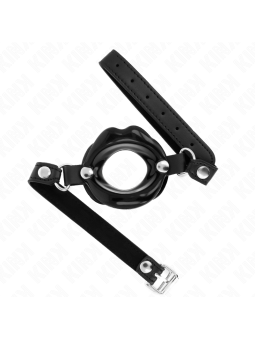 KINK - MORDAZA LABIAL CON CORREA DE POLIPIEL 63 x 2 CM AJUSTABLE 39-58 CM
