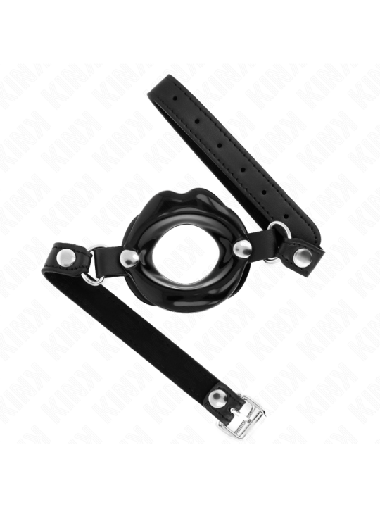 KINK - MORDAZA LABIAL CON CORREA DE POLIPIEL 63 x 2 CM AJUSTABLE 39-58 CM