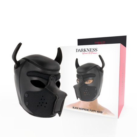 DARKNESS - MÁSCARA PERRO DE NEOPRENO CON HOCICO EXTRAÍBLE