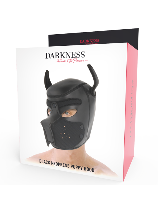 DARKNESS - MÁSCARA PERRO DE NEOPRENO CON HOCICO EXTRAÍBLE