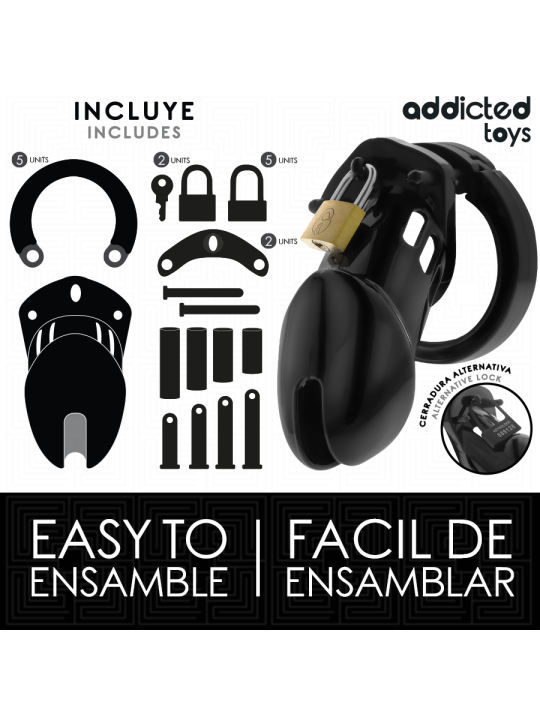 ADDICTED TOYS LOCKED - OBSIDIAN HOLD JAULA PARA PENE