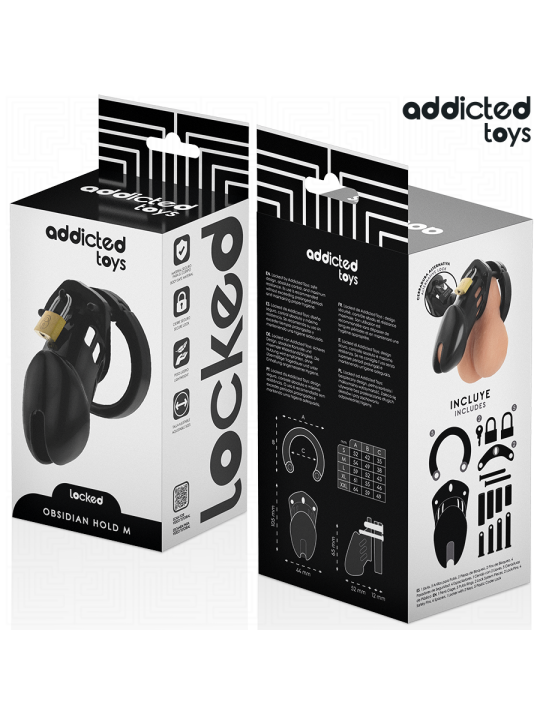 ADDICTED TOYS LOCKED - OBSIDIAN HOLD JAULA PARA PENE
