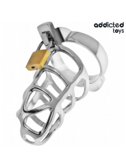 Addicted Toys Locked Silver Lock: jaula de castidad metal