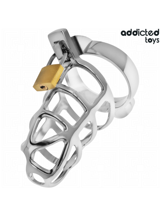 Addicted Toys Locked Silver Lock: jaula de castidad metal