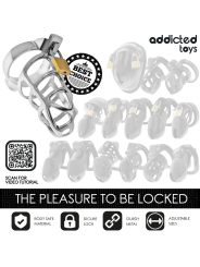 Addicted Toys Locked Silver Lock: jaula de castidad metal