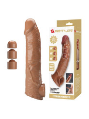 PRETTY LOVE - FUNDA EXTENSORA PARA PENE AJUSTABLE Ø 4 CM COLOR MARRÓN
