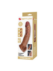 PRETTY LOVE - FUNDA EXTENSORA PARA PENE AJUSTABLE Ø 4 CM COLOR MARRÓN