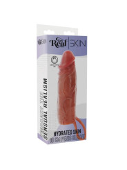 GET REAL - FUNDA HYDRATED SKIN DE SILICONA PARA PENE CARAMELO