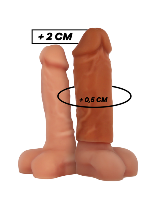 VIRILXL - EXTENSIÓN DE PENE LIQUID SILICONE V3 MARRÓN