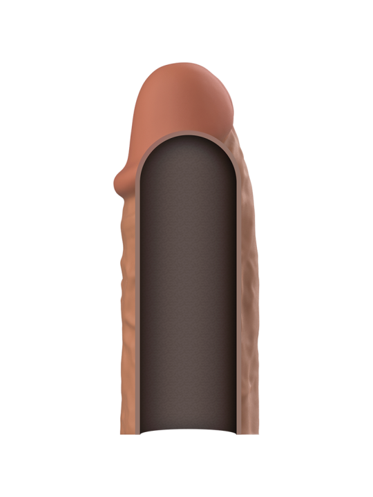 VIRILXL - EXTENSIÓN DE PENE LIQUID SILICONE V3 MARRÓN