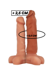VIRILXL - EXTENSIÓN DE PENE LIQUID SILICONE V5 MARRÓN