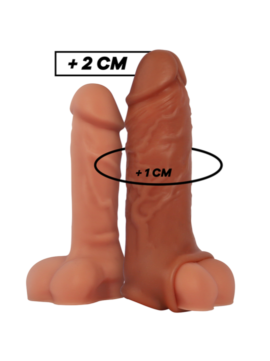 VIRILXL - EXTENSIÓN DE PENE LIQUID SILICONE V9 MARRÓN