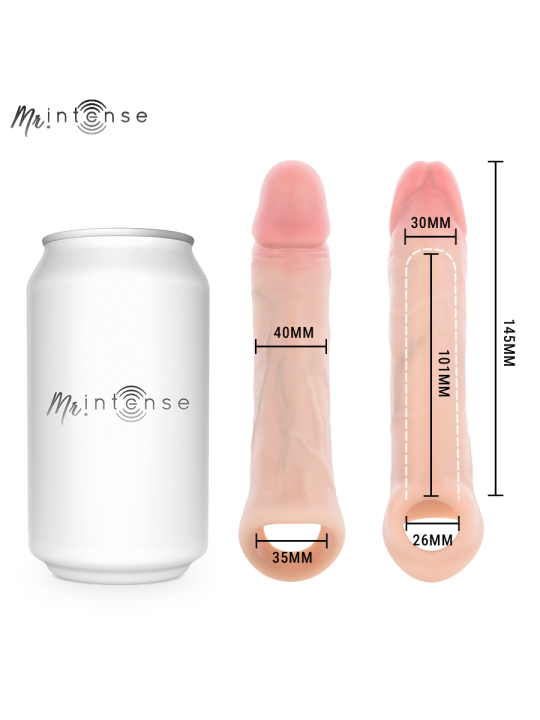 MR INTENSE - ARNOLD VIBRADOR FUNDA PENE SILICONA CONTROL REMOTO -Ø- 4 CM