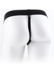 FETISH FANTASY SERIES - ARNÉS AJUSTABLE CONTROL REMOTO PENE REALÍSTICO CON TESTÍCULOS