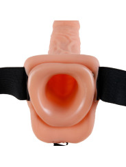 FETISH FANTASY SERIES - 7 HOLLOW STRAP-ON WITH BALLS 17.8CM