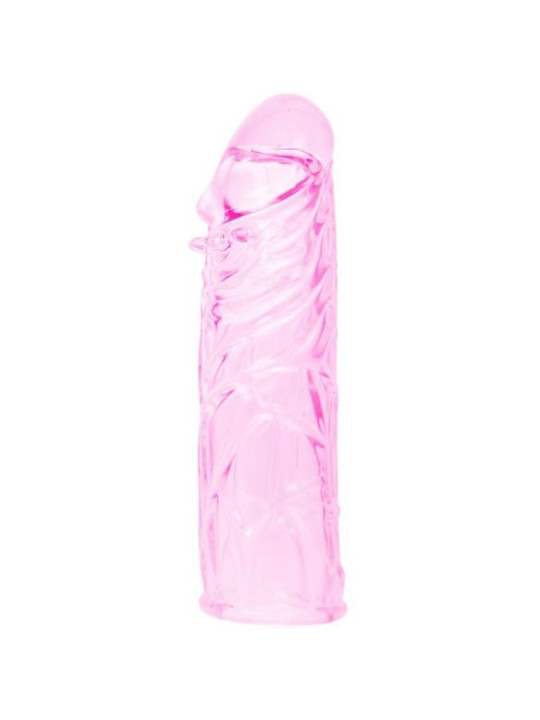 BAILE - FUNDA ROSA PENE SILICONA ESTIMULANTE 13 CM