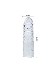 BAILE - FUNDA TRANSPARENTE PARA EL PENE EN SILICONA 13 CM