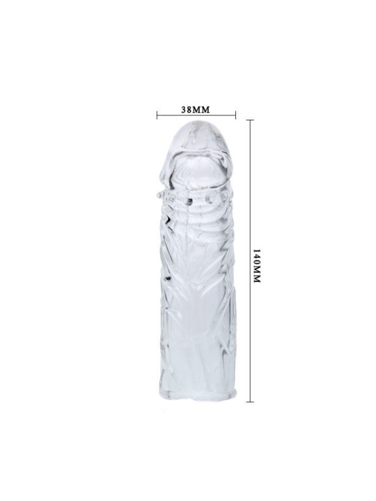 BAILE - FUNDA TRANSPARENTE PARA EL PENE EN SILICONA 13 CM