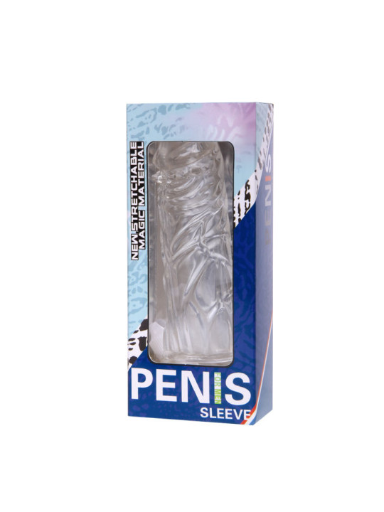 BAILE - FUNDA LILA PARA EL PENE EN SILICONA ADAPTABLE 13 CM