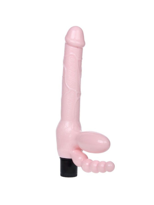 BAILE - ARNÉS SIN CUERDA TPR CON VIBRACIÓN Y ESTIMULACION ANAL 25.4 CM