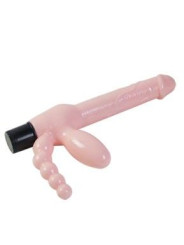 BAILE - ARNÉS SIN CUERDA TPR CON VIBRACIÓN Y ESTIMULACION ANAL 25.4 CM