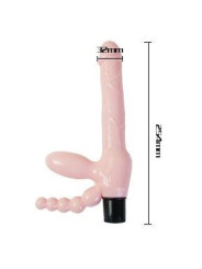 BAILE - ARNÉS SIN CUERDA TPR CON VIBRACIÓN Y ESTIMULACION ANAL 25.4 CM