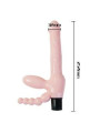 BAILE - ARNÉS SIN CUERDA TPR CON VIBRACIÓN Y ESTIMULACION ANAL 25.4 CM