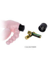 BAILE - ARNÉS SIN CUERDA TPR CON VIBRACIÓN Y ESTIMULACION ANAL 25.4 CM