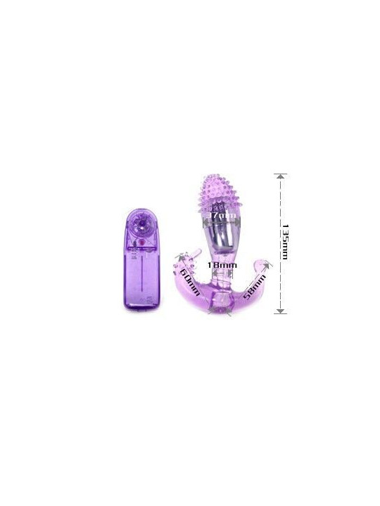 BAILE - ESTIMULADOR LILA VAGINAL Y ANAL CON VIBRACIÓN